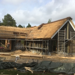 nyt sommerhus med stråtag