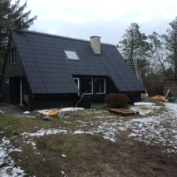 renovering af sommerhus med nyt tag